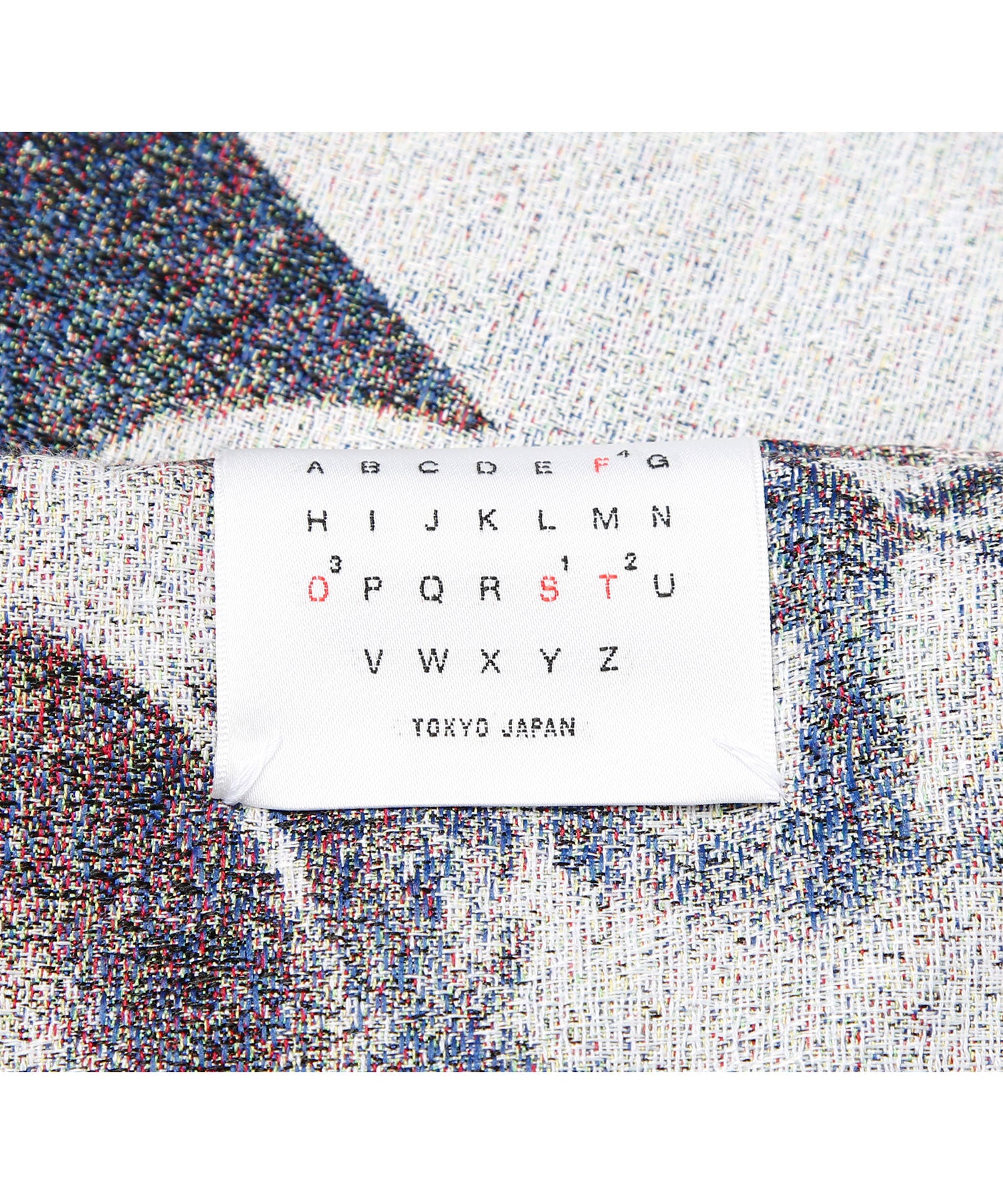 STOF ストフ ストール（22AW Flagments JQ stole） STOF（ストフ）の「STOF/ストフ/Flagments JQ stole（ストール