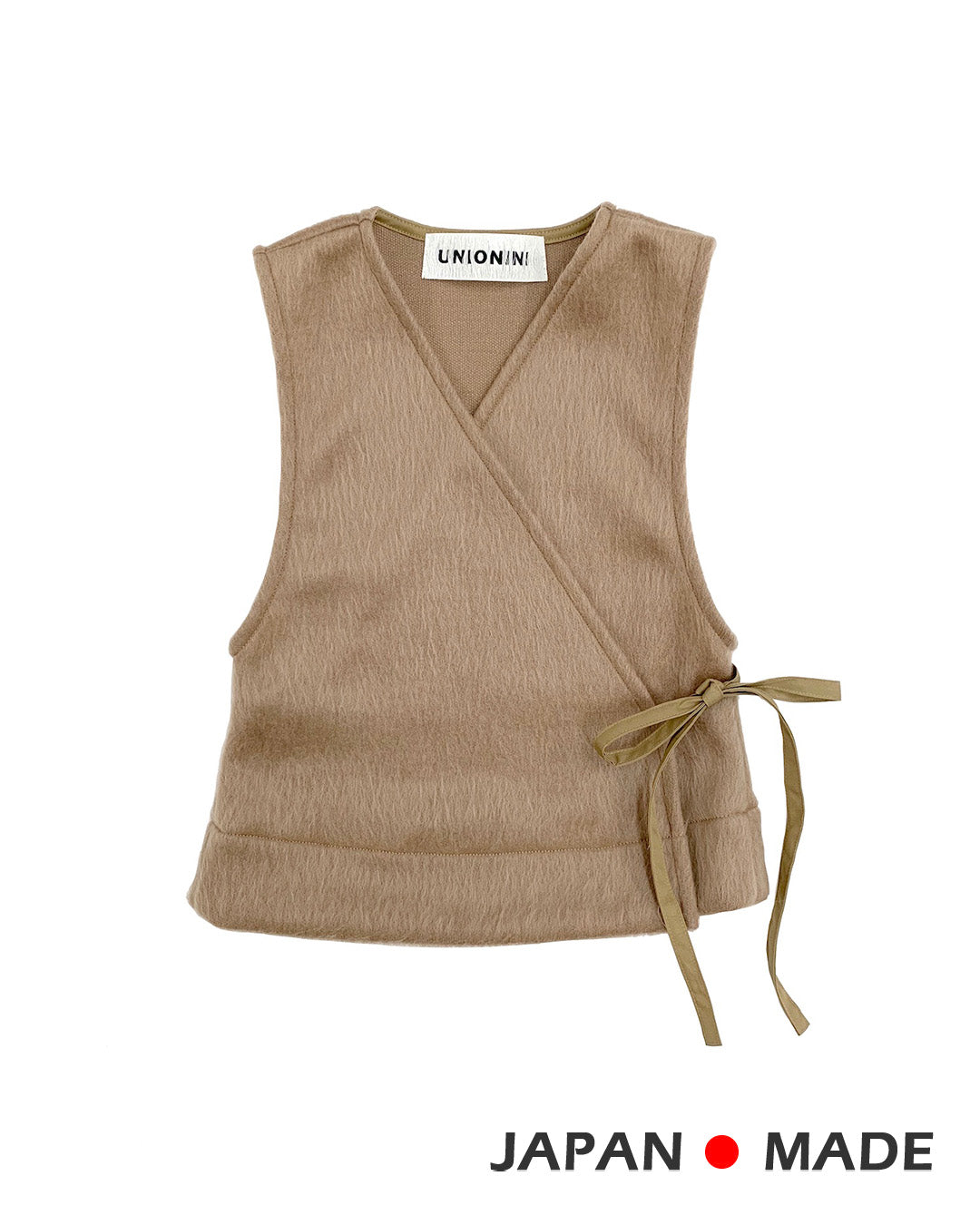☆reserve☆  UNIONINI / Unionini / Knit Cache-COEUR VEST (Brown) AC067 Delivery date September