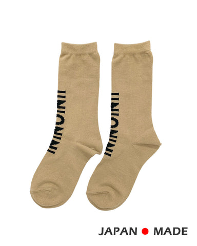 UNIONINI/ユニオニーニ/ logo socks（ブラウン）ac072