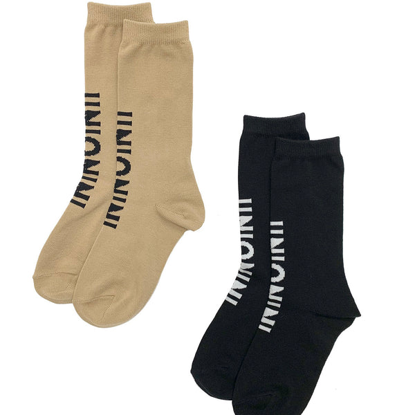 ☆預訂☆  Unionini / Enionini / Logo Socks（Brown）AC072交貨日期為9月