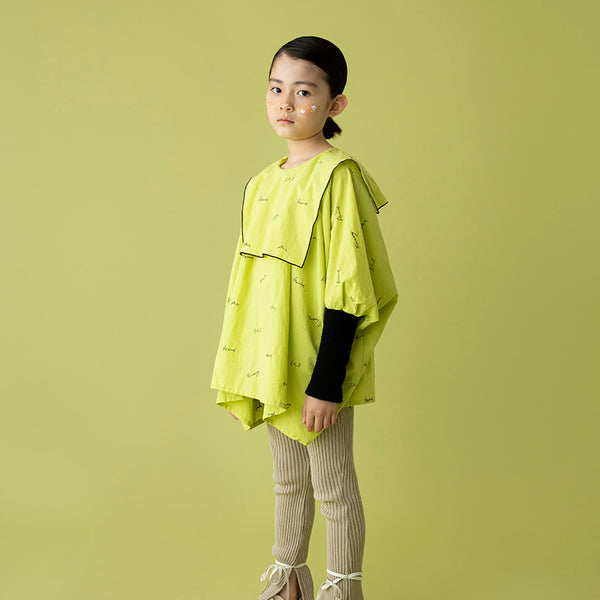 Folkmade / fork Made / Embroidery Rogo Sailor (Lime Green) F21AW015